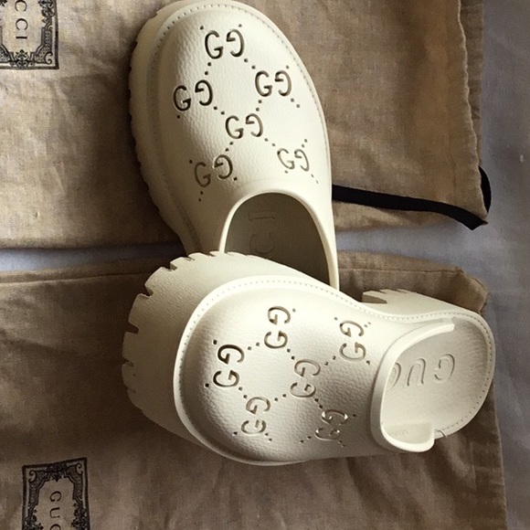 COPY - Gucci- Women’s Platform Perforated G Sandal - Picture 8 of 13